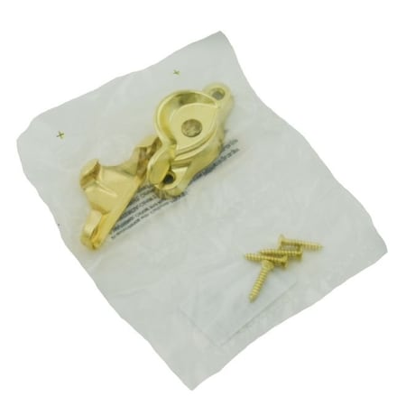 Ives Commercial Aluminum Window Lock Bright Brass Finish 07A3